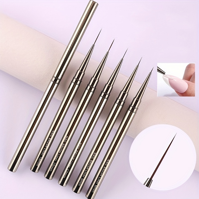 Coloured Gel Set - 5PCS Nail Art Liner Brushes Hand