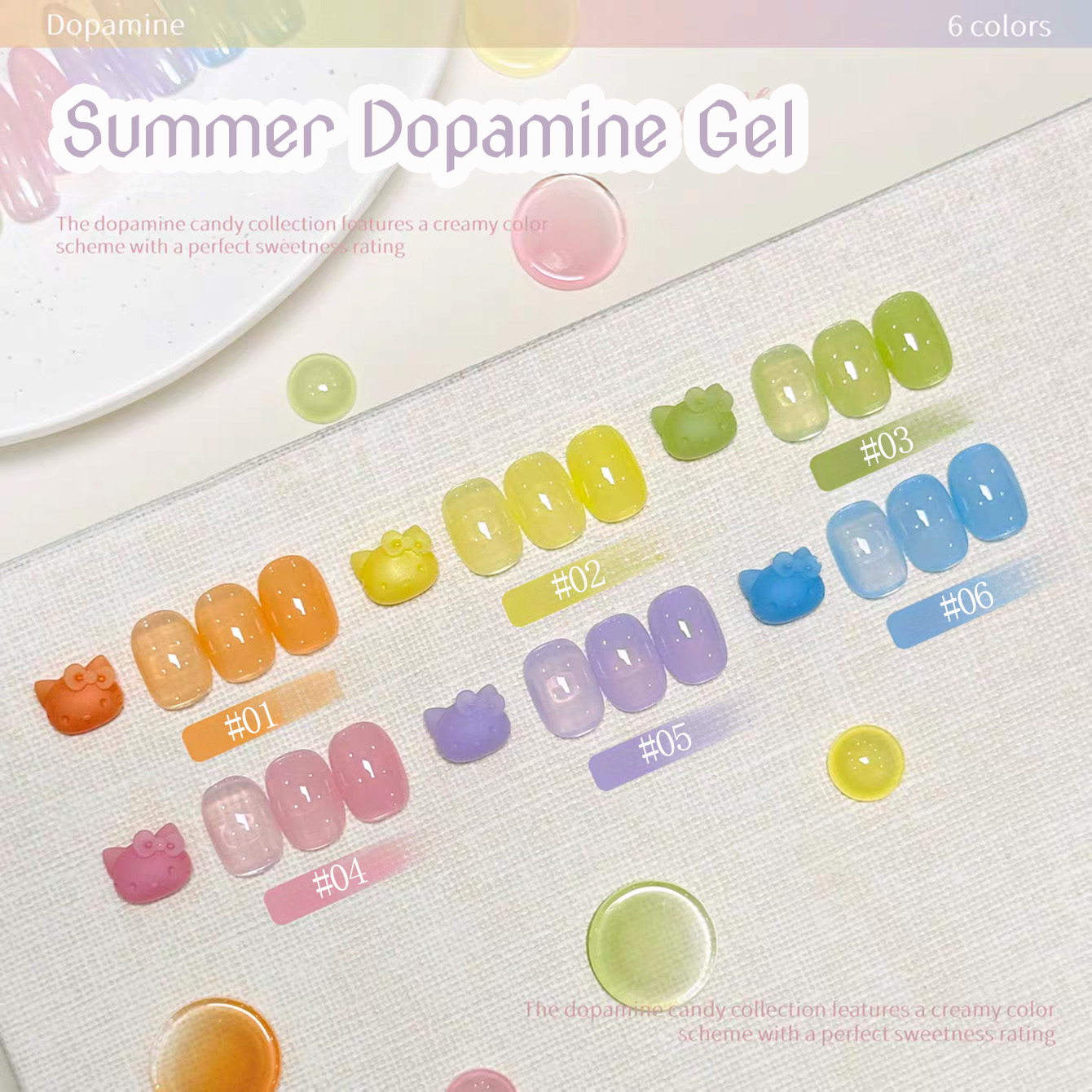1pcs WS Ice Transparent Dopami - Coloured Gel Set recension och pris