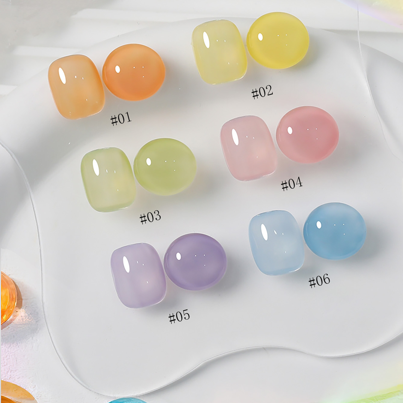 1pcs WS Ice Transparent Dopami - Coloured Gel Set recension och pris