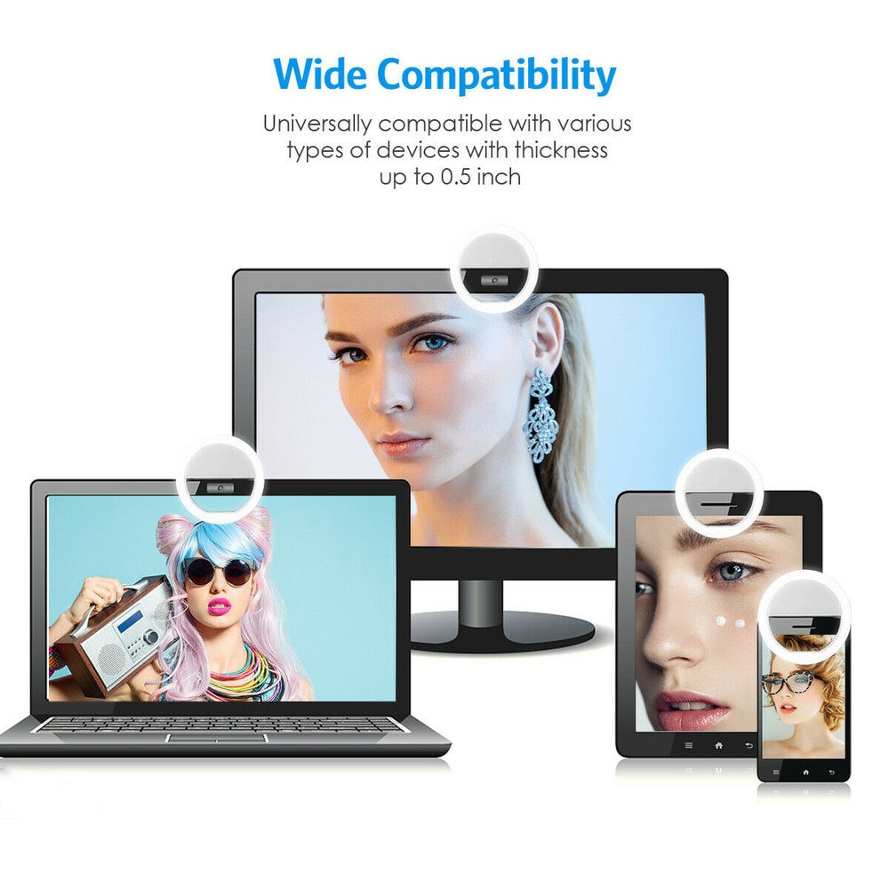 USB Charging LED Selfie Ring L - Photography Lighting Set Up recension och pris