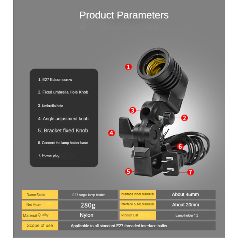 Light Lamp Photo Studio E27 AC - Photography With Lighting recension och pris