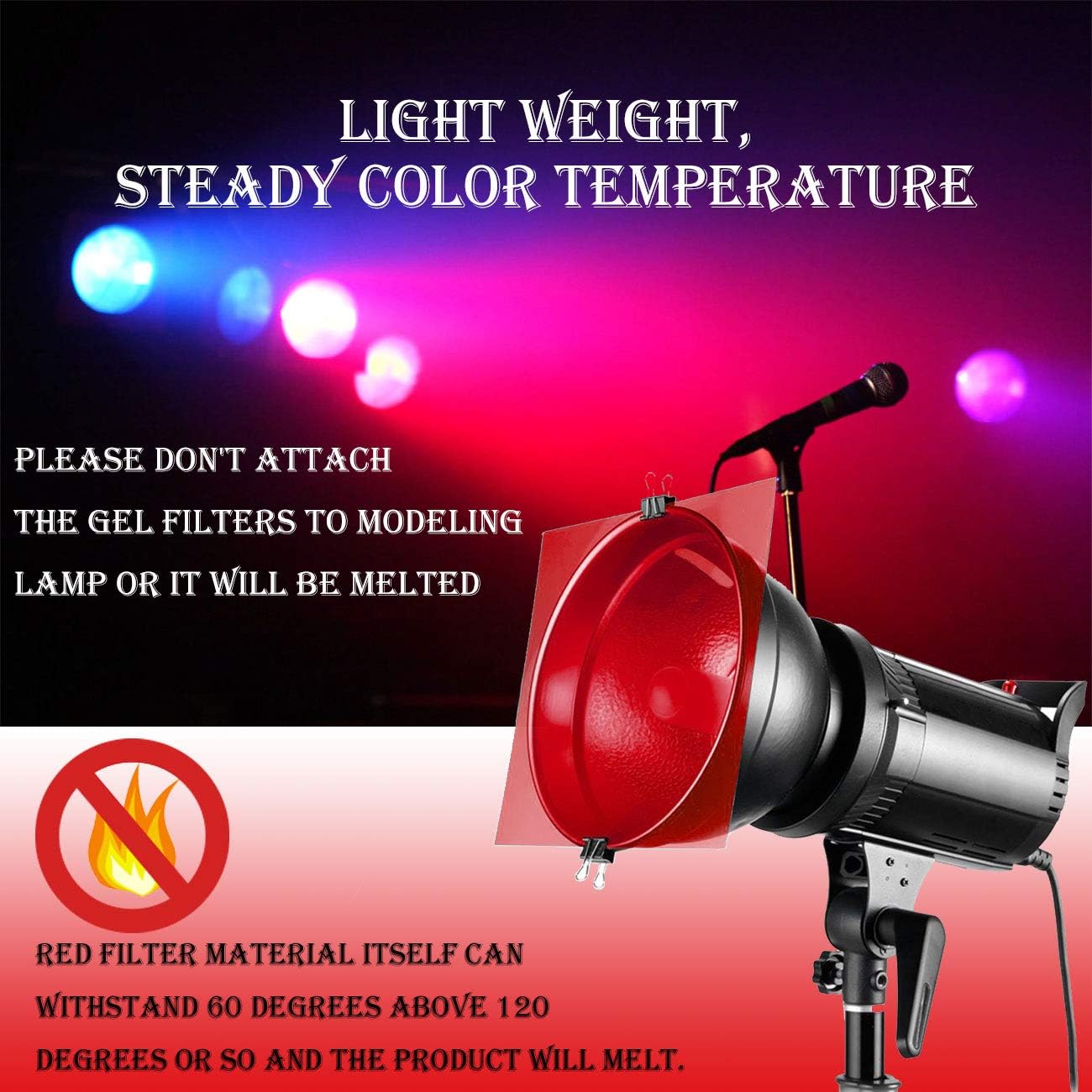 30x30cm 11Pcs PVC Gel Light Fi - Photography Umbrella Lighting Kit recension och pris